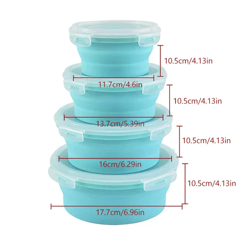 Round Food Storage Containers Set (4Pc, Boxed)