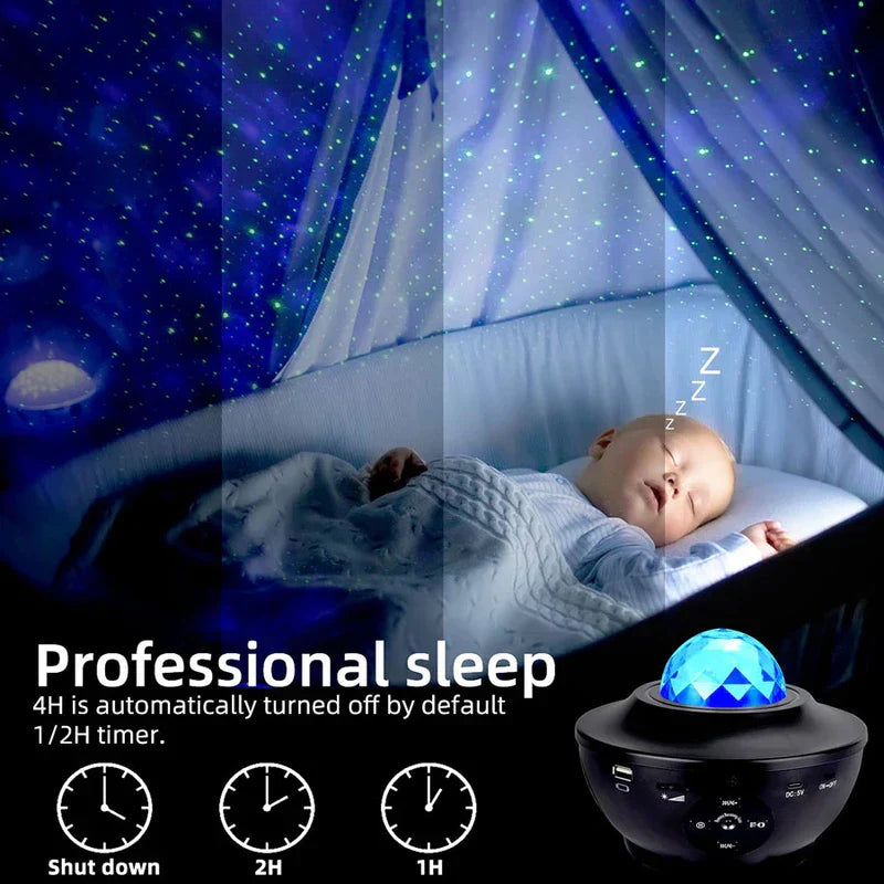 Small Bowl Star Projector Night Light Lamp