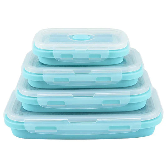 Square Food Storage Containers Set (4Pc, Opp)