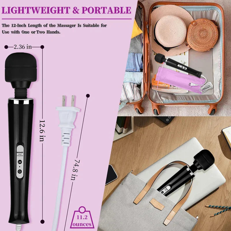 Vibrating Massage Stick Wand Roller Deep Tissue